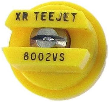 TeeJet XR Extended Range Spray Nozzle XR8002VS - 80° - 0.2 GPM - Yellow (Pack of 12)
