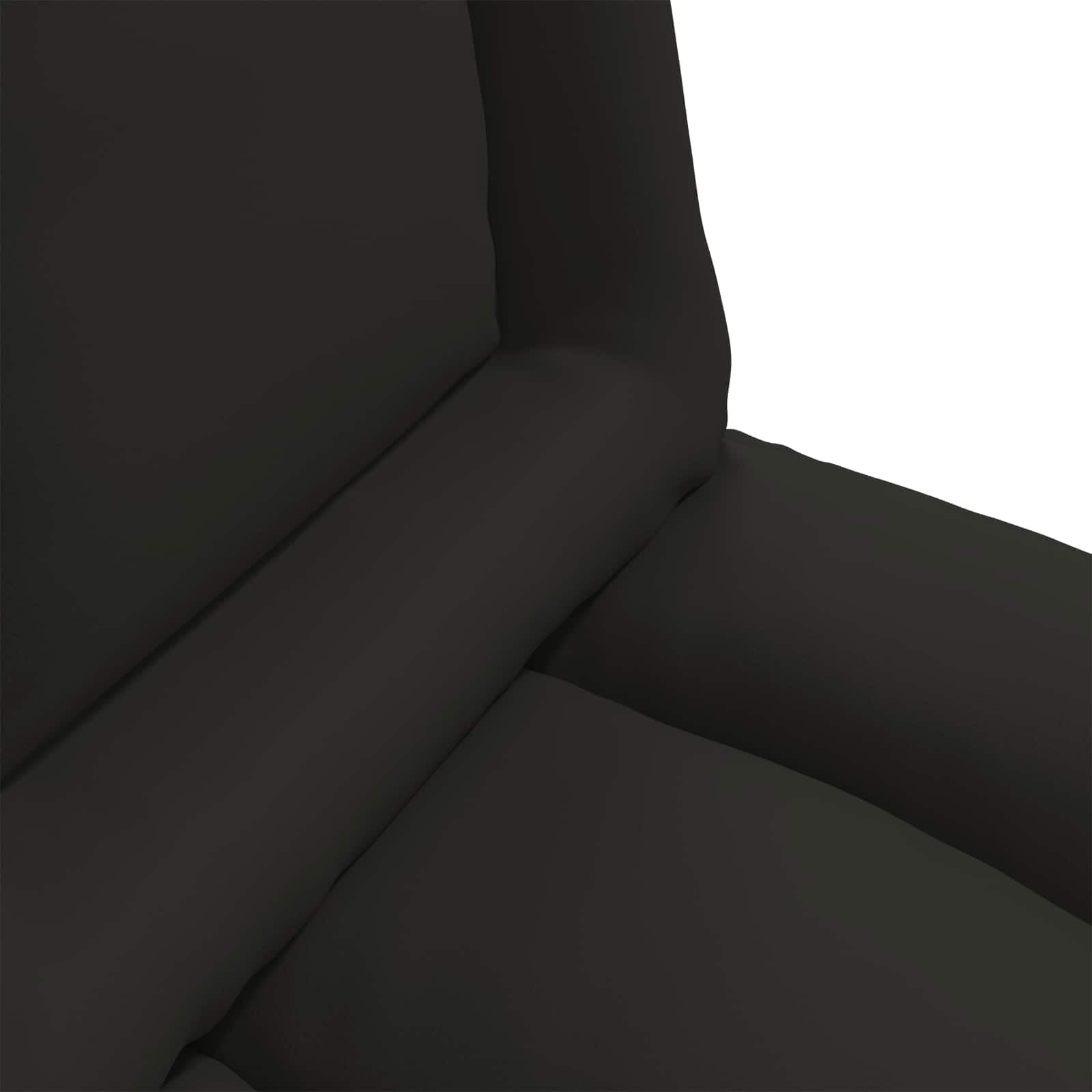 vidaXL Fauteuil de Sol Ajustable Noir Simili Cuir, Fauteuil rectangulaire Moderne, Assise Ajustable, Dossier Multi-Positions, Simili Cuir, Cadre métal, Relaxant