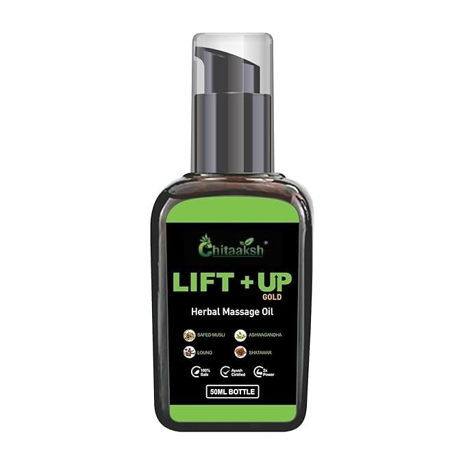 Lift Up Herbal Massage Oil| Pure and natural Massage Oil For Men | Ayurvedic Lift UP Oil for Men| 50ml (Pack Of 1)