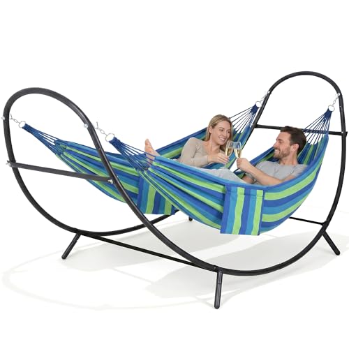 Portable Double Hammock with Stand