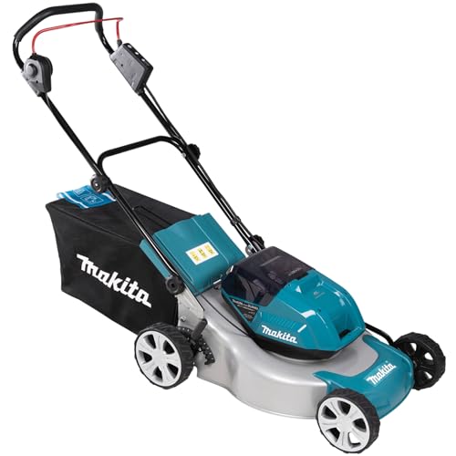 Makita DLM463PT2 Battery Powered Lawn Mower with 2 x 18V 5.0Ah Ba...