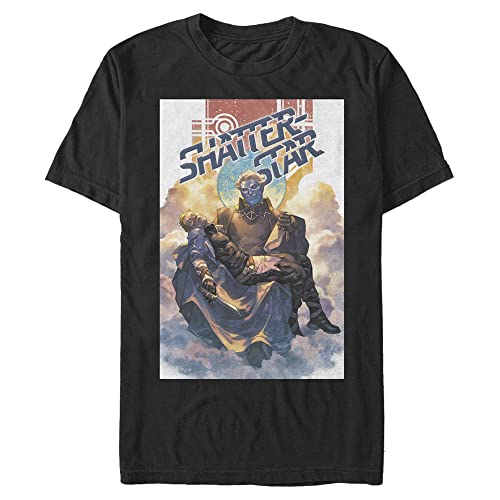 T-shirt Marvel Shatter-Star au motif résistant et coupe 3XL noire