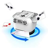 Diyeeni 2-in-1 Automatic Card Shuffler & Dealer, Electric Shuffling and Dealing Machine for 8 Players, 2 Decks 360° Rotating Card Dealer for Poker & Casino, 2600mAh Battery