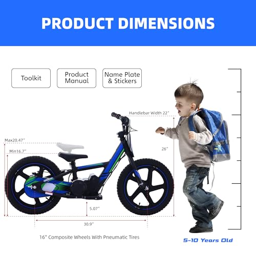 Olala DNA 16 Electric Dirt Bike For Kids Aged 5-10 thumb #5