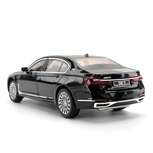 Image of 1:24 B.M.W 7Series 760Li Model Car Zinc Alloy Pull Back Toy Diecast Toy Cars with Openable Doors, Sound and Light for Kids Boy Girl Gift(Colors As Per Stock)
