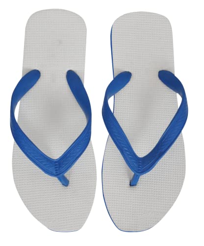 Image of Hawalker Prime Men's Flip Flops Made with 100% Natural & Durable Rubber for All Weather | Comfortable Hawai Chappals | Regular Wear Slippers (Red, White & Maroon)