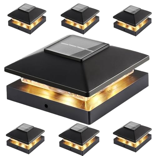 Luces solares para exteriores de jardín para decorar postes de vinilo 4x4 en tus noches de verano