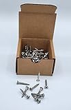 #8 x 1-1/4 Square Drive Deck Screws in 316 Stainless, Type 17 Wood Cutting Point, 100/Box
