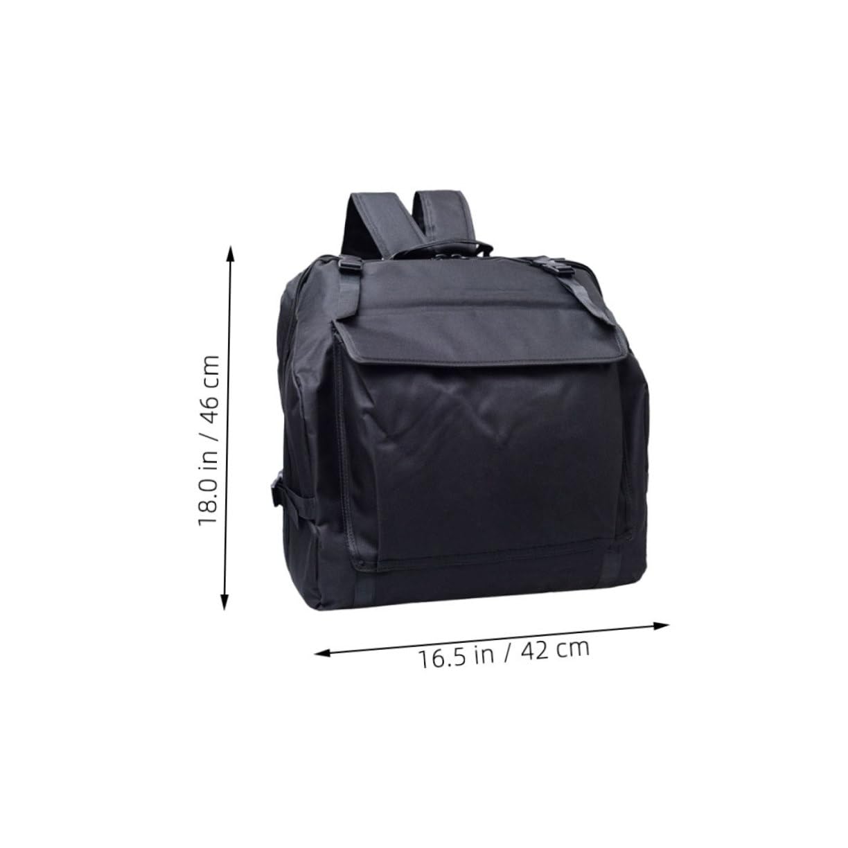 TOYANDONA Sac Accordéon Basses Étui De Rangement Sac De Transport Pour Instruments Poches Accessoires Noir
