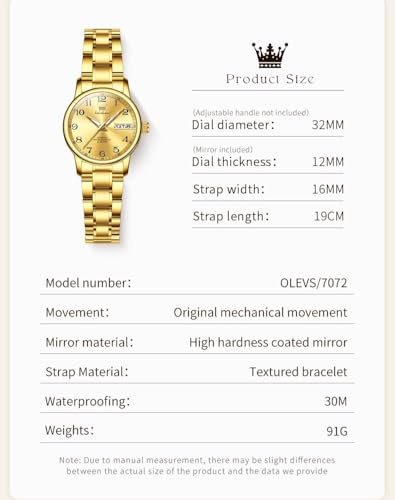 Image of OLEVS Watch Women Silver Watch for Women Luxury Diamond Womens Watches for Small Wrist Stainless Steel Waterproof Analog Quartz Date Elegant Reloj para Mujer