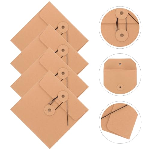 Pochette papier kraft contre les rayures de CD DVD avec rangement résistant à cordon