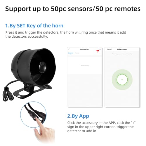 KERUI WiFi Home Security Alarm System 7-Piece kit Door Alarm DIY Siren Door/Window Sensors,Motion Sensors, Remote Controls Burglar Alarm for House Apartment Office,Compatible with Alexa Google Home
