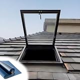 Lucernari con Vetro temperato, Adatti per verande/mansarde, a Funzionamento Manuale, a Risparmio energetico e insonorizzati, Ideali per mansarde e Illuminazione Naturale.