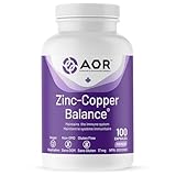 AOR - Zinc-Copper Balance 100 Capsules 100-Day Supply - A Balanced Ratio of Two Key Minerals for General Wellness - Zinc Citrate and Copper Supplements - Ideal for Men