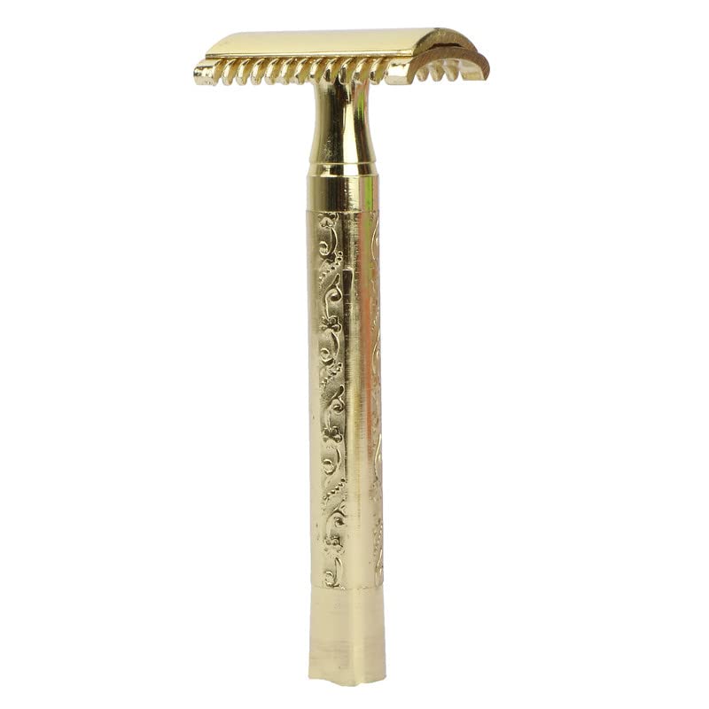 Ashoka Men Double Edge Brass Safety Razor (Open + Close Comb) A109, Gold (B09VLHPFLW) Amazon Price History, Amazon Price Tracker