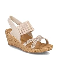 Skechers Women's, Beverlee - Fancy Sips Sandal, Natural, 5 US