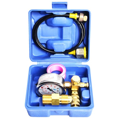 Image of Hydraulic Breaker Hammer Nitrogen Gas Charging kit, Hydraulic Breaker Hammer Test Tools, with Dual Scale Gauge & G5 /8 to CGA580 Adapter, Hydraulic Hammer Breaker
