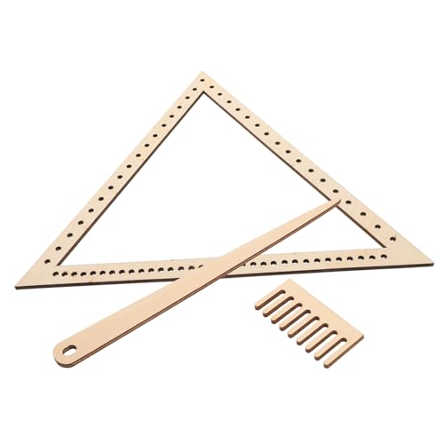 Gogogmee Woven Machine Tool Set Craft Weaving Triangle Loom Elegant Yarn Weaving Tool Kit