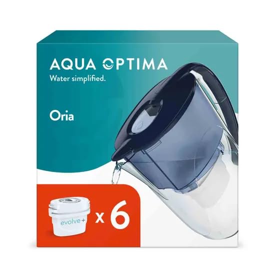 Jarra de Filtro de Agua Aqua Optima Oria para Eliminar el Mal Sabor del Grifo y la Cal