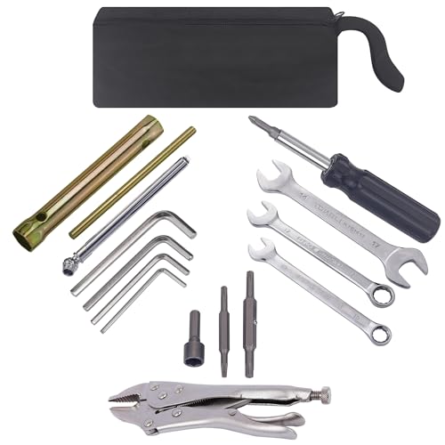 WINTOWIN Compact Tool Kit for Roadside Service,Sports Bike,Motorcycle Repair Tool Kit for Japanese Motorcycle, ATV,UTV,Sports Bike,Gift for Father Husband Christmas Birthday