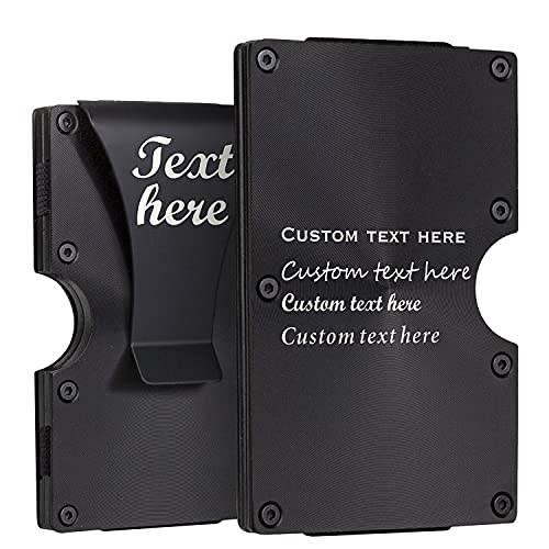 awofer Custom Wallet for Men Personalized Gifts for Husband Boyfriend