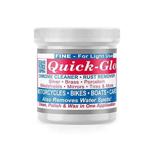 Quick Glo Chrome Cleaner, 8 ouces. - Fine