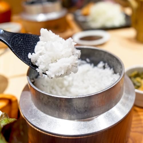 Miniatura 4 de Quarkzman 2 Pcs Paleta De Arroz De Silicona Antiadherente Cuchara De Arroz Resistente Al Calor Para Arroz, Ensaladas, Patatas Verde Oscuro