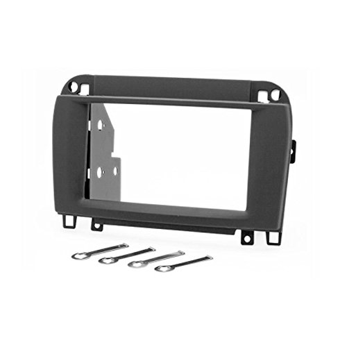 CARAV 11-134 2-DIN Marco de plástico para Radio para CL-Klasse (C215) 2002-2006; S-Klasse (W220) 2002-2006 (Pocket)