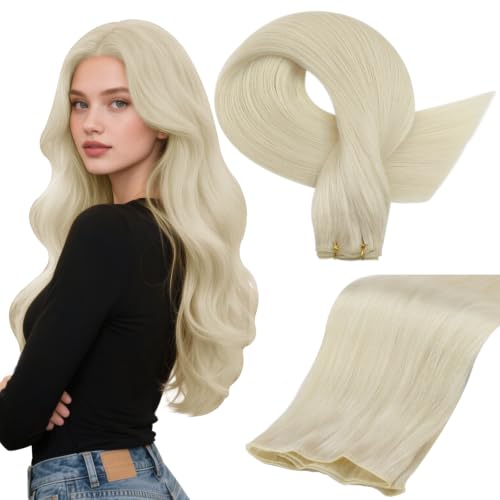 Image of Full Shine Genius Weft Sew In Hair Extensions Human Hair 20 Inch 60g