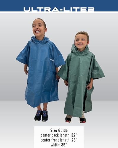 Image of FROGG TOGGS Ultra-lite2 Waterproof, Breathable Rain Poncho, Adult and Youth Sizes