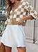 Dokotoo Cardigan for Women Lightweight Fashion 2024 V Neck Checkered Winter Fall Cozy Button Down Long Sleeve Cable Knit Cropped Cardigan Sweaters Tops Outerwear S Khaki