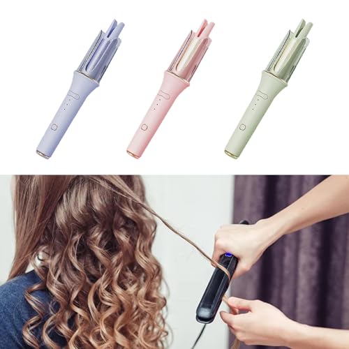 Image of Automatic Hair Curler Portable Iron for Girls Medium to Long Hair Women Blue Health & Beauty /Hair Care & Styling /Straightening & Curling Irons