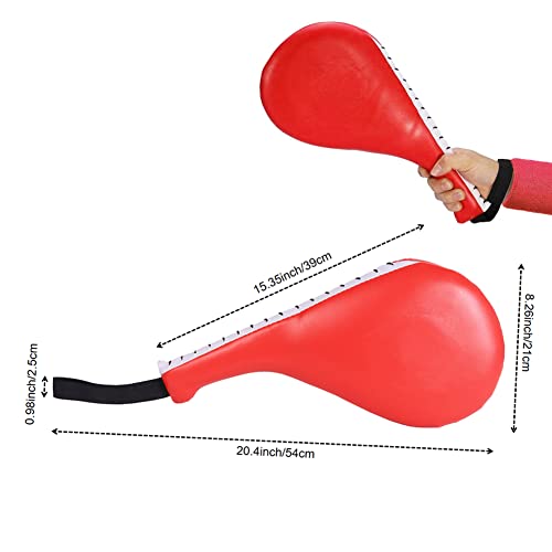 Obtanim 2 Pack Taekwondo Kick Pads Durable Kickboxing Striking Pad Karate Kicking Target For Martial Arts Training (Red) #TOP1