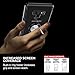 Samsung Galaxy Note 9 Case | Transparent Crystal Clear Cover | Carbon Fiber Trim & Rubber Bumper | 360° Rotating Magnetic Finger Ring | Kickstand | Compatible with Samsung Galaxy Note 9 - Black