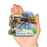 Dwutahcy 3D Wooden Fridge Magnet for Kings Canyon National Park California USA Travel Souvenirs Gifts Classic Home Crafts Collectibles Kitchen Decoration Office Whiteboard Landmark