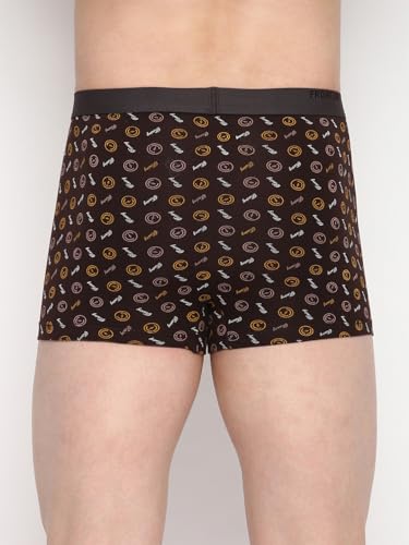 Image of Rupa Frontline Men's Cotton Printed Assorted Outer Elastic Mini Trunks /Underwear (#105)