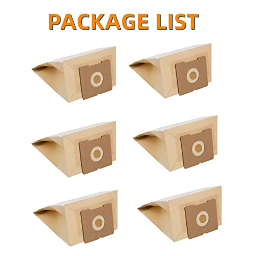 Jedeleos Replacement Dust Bags For Bissell Zing & Powerforce Bagged Canister 4122, 4122D, 1668, 1668C, 1668W, 2154A, 2154C, 2154W, 1608, Replace Parts 2138425 (Pack Of 6) #TOP5