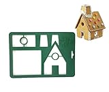 Christmas Cake Cookie Cutters Set 3D Biscuit Tool Baking Molds Scenario Favorite Holiday Shapes including Chritmas perfect gingerbread house