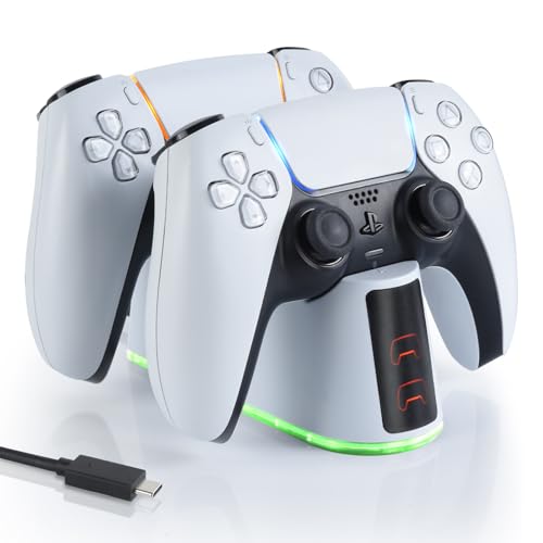 ELUTENG PS5 Rg[[ [dX^h 2䓯[d\ PS5 Rg[[X^h u[d\ RGBwv PS5 Ӌ@ edgep USB-CP[ut