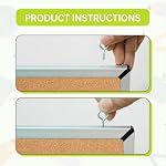 Cork Board Small Set - Notice Board Corkboard 10 x 10 inch Framed with 10 Thumb Tacks - Mini Wall Hanging Message Memo Pin Tackboard Organizer for Home, Office, Desk and Cubicle - Image 2