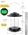 iBorn Metal Bird Feeders for Outdoors Hanging,Wild Bird Feeders for Cardinal,18cm Large Roof&Tray Black 6 Port (Seed is not Included)