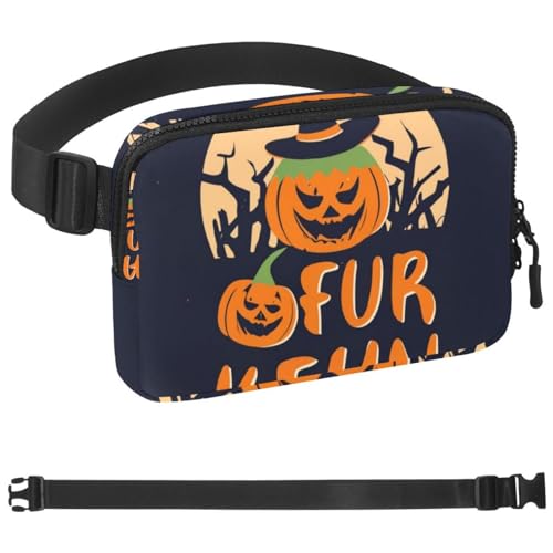 Cinturón de correr con bolsillo de Halloween ajustable para guardar el teléfono móvil