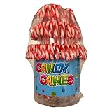 Caramelos Bastones de Caramelo Navideños | 100 y 120 Unidades | Colores Rojo-Blanco o Tricolor | Sin Gluten | Dulces Originales y Dulces Navidad (100u, Rojo y Blanco)