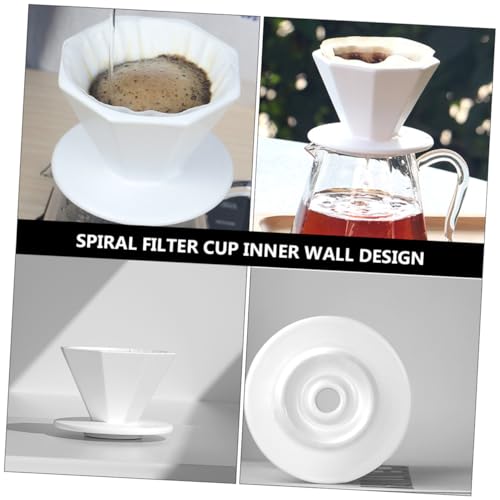 Filtre à café manuel céramique épais pour tasse réutilisable