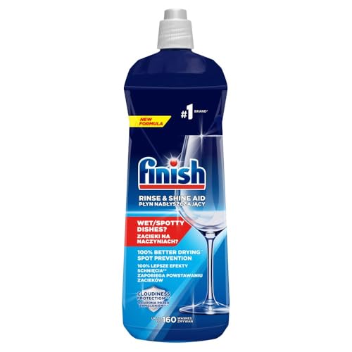 Finish Lucidante e brillantante – Per piatti luminosi e asciutti senza macchie d'acqua – Mega Pack da 800 ml