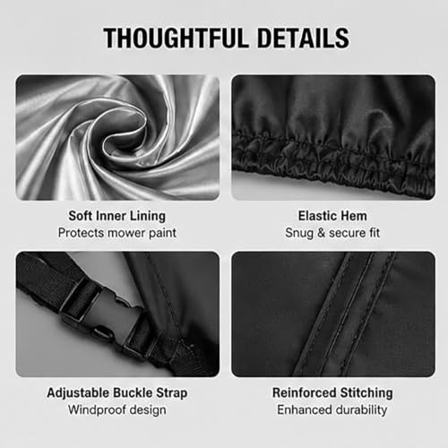 Funda cortadora césped impermeable Stihl evita óxido por lluvia y viento 8