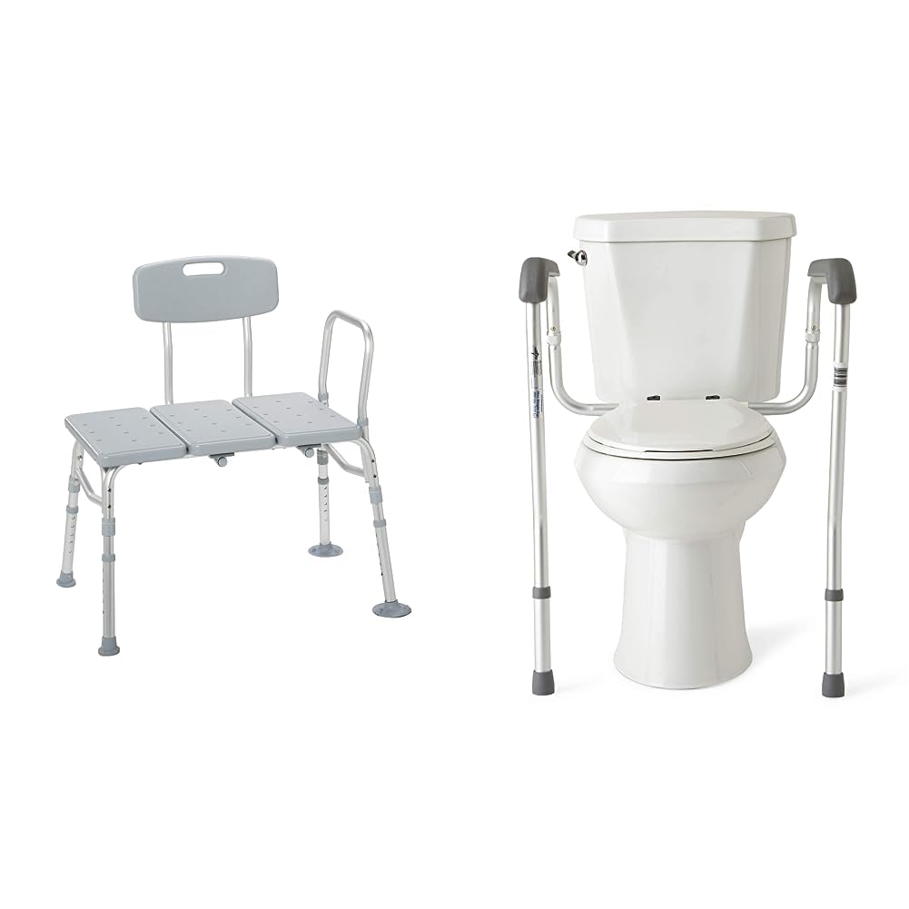 Drive Medical 12011KD1 Tub Transfer Bench for Bathtub, Height