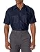 Red Kap Mens Industrial Shirt, Regular Fit, Short Sleeve, Navy, X-Large US
