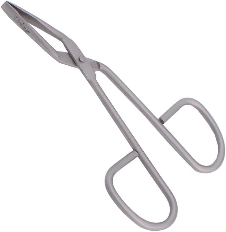 Pinzas - Pinzas con mango de tijera para cejas - Punta recta, acero inoxidable alemán, depilación, facial - por The Unique Edge