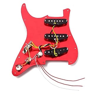 Chargé précâblé Pré-programmé Chargé SSS Pickguard Alnico V Ramassages pour La Guitare Stratocaster - Les Beatles, Paul McCartney, John Lennon, RIngo Starr, George Harrison Chargé précâblé Pré-programmé Chargé SSS Pickguard Alnico V Ramassages pour La Guitare Stratocaster – Image 3